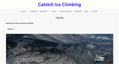 Desktop Screenshot of catskilliceclimbing.com