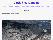 Tablet Screenshot of catskilliceclimbing.com